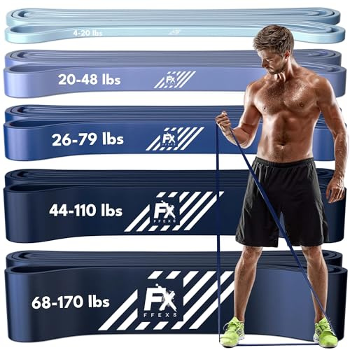 FX FFEXS Fitnessbänder - Resistance Bands Set Widerstandsbänder Kraftraining - Strength Training Equipment - Gummiband & Fitnessband für Pull Ups