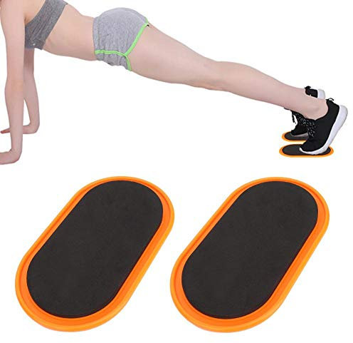 Sliding Disks, Gliding Disc Fitness Training, 2Pcs Ovale Yoga Sliding Disks Sport Fitness Disc Training Slider Übung Workout Slide Mat Ausrüstung für Core Training und Home Workouts