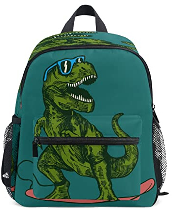 Blå dinosaurie småbarn ryggsäck söt barnryggsäck för barn pojkar förskola skolväska resväska, Mönster07, En storlek, Vardagsryggsäckar