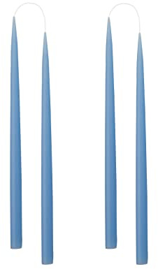 Kunstindustrien® Stabkerzen, Hergestellt in Dänemark, 42 Farben verfügbar, Tafelkerzen, Durchgefärbte Kerzen lange Brenndauer von 15 Stunden, Kerzen Set Geschenk, 4 Stück, 2,2 x 35 cm (Lavendel)