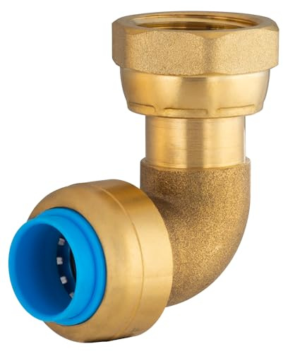 Raccord automatique universel coude Ø14 femelle tournant 15x21 (1/2) TOUT PUSH