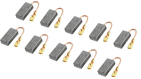 PATIKIL 10 Paquete Carbón Cepillos 15x8x5mm para Eléctricos Motores | Eléctrica Herramienta Angular Amoladora Mesa Sierra Repuesto Pieza Reparación