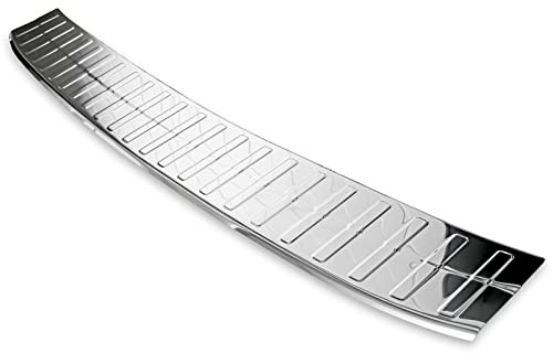 Pare-chocs arrière valable pour Citroen C4 Grand Picasso II | 2013-2018 Acier Inoxydable Chrome Protection pour Bord de Coffre De Charge