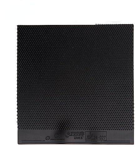 Ppbigu DHS C8 (C-8 C8) Pips-Out Tischtennisgummi, lange Noppen, Ping Pong Gummi mit 1,0 mm Schwamm zur Verteidigung (schwarz, 1,0 mm)