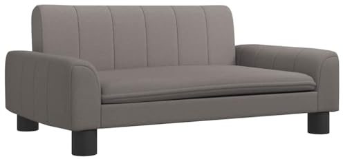 vidaXL Hundebett, Hundekissen mit weicher Polsterung, Hundesofa Hundecouch für kleine Hunde Haustiere, Haustierbett Katzenbett, Taupe Stoff