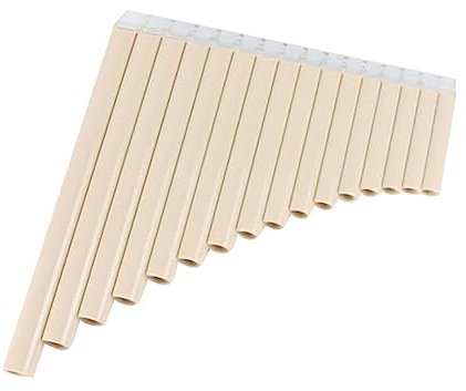 SUPVOX Flauta De Pan Portátil 18 Tubos En Clave C Medio Instrumento Musical Para Principiantes Y Educación Musical Con Diseño Seguro Y Sonido Preciso