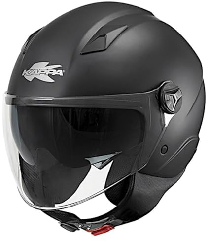 Kappa KV57 Basic ECE22.06 Motorcykel Jethjälm Svart Matt Storlek M