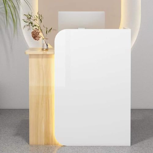 Rezeption,Tresen Bar Theke,Empfangstresen,Rezeptionstheke,Counter Computerschrank,Empfangstheke,Hausbar Theke,Nagelstudio Tisch,Tresen Bartheke,Verkaufstheke,Thekentisch,Büromöbel MDF(White wood grain