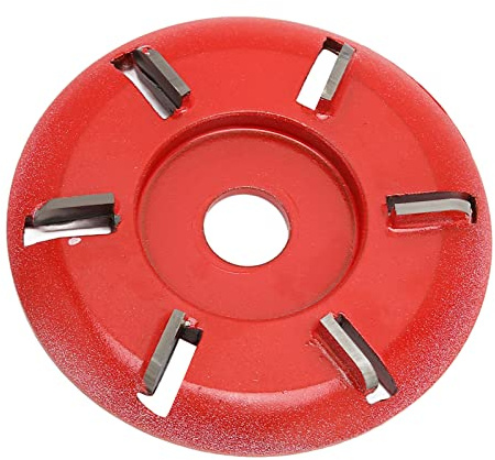 Disco Intagliato in Legno Alta Durezza 6 Denti Ruota da Taglio in Legno, Lucidatura per Sughero, Legno Duro, Carpenteria, Facile da Usare, Acciaio in Lega, Vassoio da tè, Tavolo