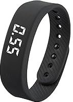 Digital Pedometer Watch Non-Bluetooth Step Counter Fitness Tracker Without Smartphone with Silent Vibrating Alarm Clock for Kids and Adult