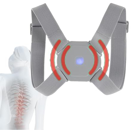 DaoWhisper Haltungstrainer Rücken mit Vibration, Rücken Haltungskorrektur für Kinder Herren und Damen, Rück geradehalter elektrisch Rückenstützgürtel orthopädisch Verstellbare Rückenstabilisator