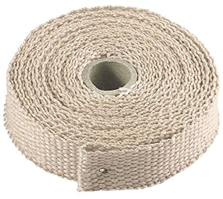Bande Thermique Echappement,Pare Chaleur Echappeme Protection thermique à bande avec attaches en acier inoxydable rouleau en fibre de verre bouclier de chaleur moto échappement de bande thermique ther