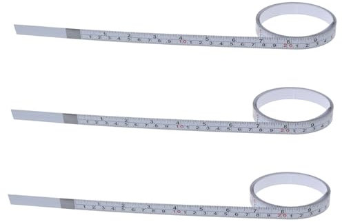 DIYEAH Sticky Ruler Dual-scale Tape Measure Peel and Stick Ruler Tape for Woodworking Metric Imperial