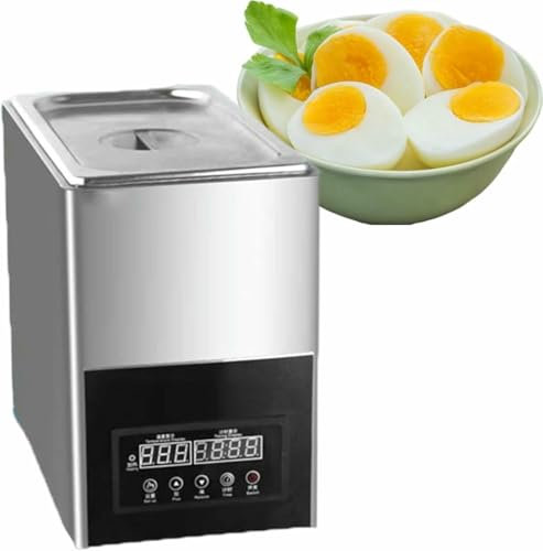 ASerZenith Cocedor De Huevos De Aguas Termales, Máquina Inteligente Automática para Huevos Semi-Hervidos Y Huevos Pasados por Agua, Cocedor De Huevos Eléctrico