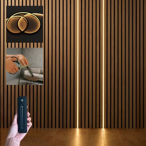 Flexible Black LED Strip Lights for Acoustic Slat Panels 240cm x1 Starter Pack (1)