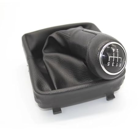 Austauschbarer Auto Schaltknüppel Für VW Für Polo 9N 9N2 2002-2009 Leder-Schaltknauf, Schalthebelmanschette, Schaltsack