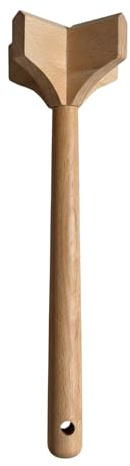 Ioensy Tritacarne in Legno, Schiacciapatate, Qualità, Manico Ergonomico, Strumento Da Cucina Professionale E Versatile per di