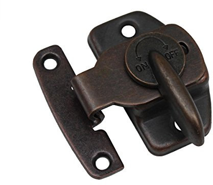 Drehriegel Braun Riegel Türriegel Verschluss Kistenriegel Schrankriegel 10-23