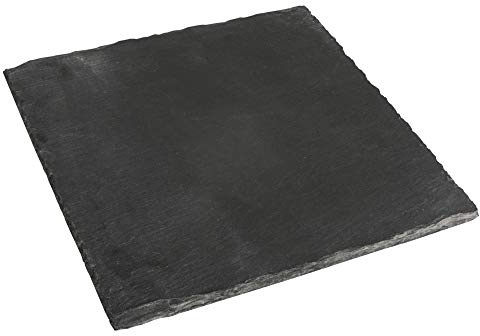 Rayher Pizarra negra para decoración y manualidades, placa natural 20x20 cm, 46404000