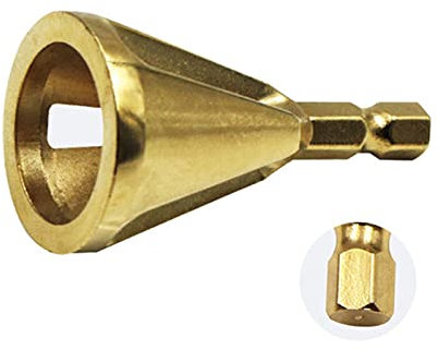 SYHML-SHOP 1Pc Deburring External Chamfer Tool Drill Bit, Stainless Steel Deburring Hexagon/Triangle Shank External Chamfer Tool Remove Burr Tools (Color : A2)