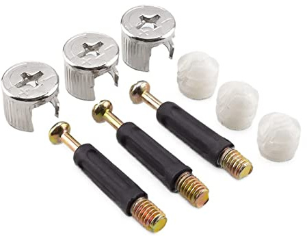 ZZSRJ 10pcs 3 en 1 Meubles Accessoires Accessoires visses d'écrou excentriques for quincaillerie de Meuble de Pince à Broches de Goujon (Color : 35mm)