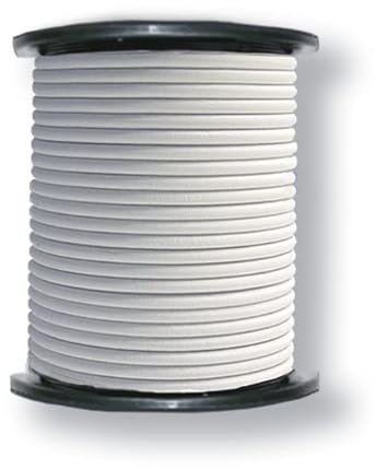 Corda di espansione, Ø 6 mm, bianco, chiusura a corda, con o senza gancio Simplex (cavo di espansione Ø 6 mm, bianco, 40 m)