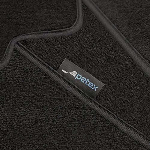 PETEX Monza Autoteppich Premium Passform vorne schwarz 2-teilig