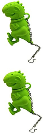 VICASKY 2pcs Silicone Tea Filter Tea Infuser Mesh Strainer Chain Handle for Loose Leaf Herbal Spices Brewing