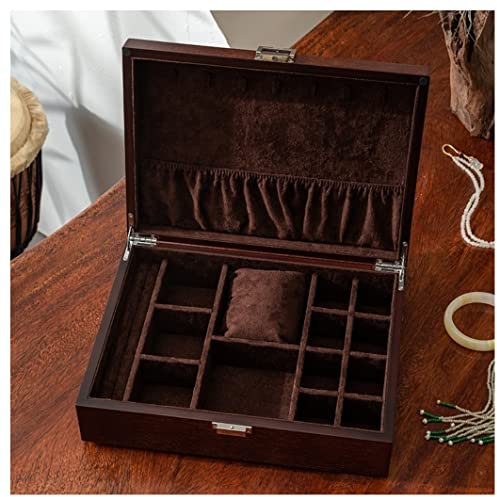 BPILOT Schmuckkästchen Antike Schmuckschatulle Aus Holz Schmuckschatulle Mit Schloss Aufbewahrungsbox Für Schmuck Halskette Ohrringe Aufbewahrung Schmuckaufbewahrung