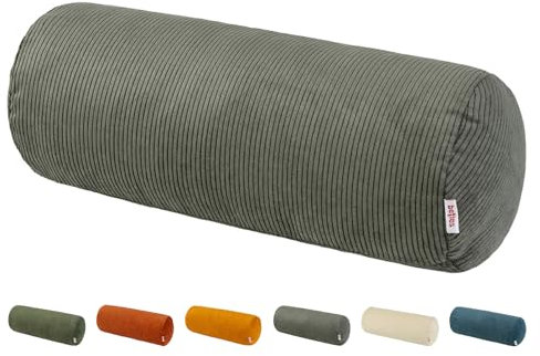 beties - HYggelig No.1 - Trendiger Cord-Samt Nackenrollen Bezug ca. 15x40 cm; Kissenbezug in Raumausstatter Qualität aus deutschem Unternehmen