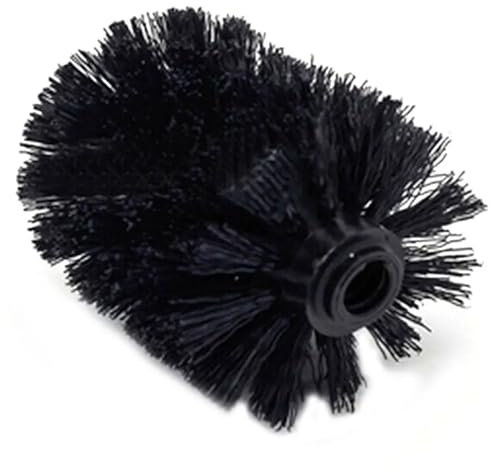 POLICK Cabezal de escobilla de baño, Soporte Universal de plástico for Cocina, Accesorio de Herramienta de Limpieza, Repuesto Duradero for baño y Hotel, 2 uds. (Size : Black)