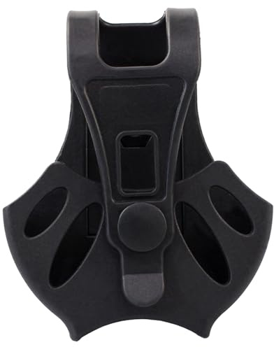 Yisawroy Estuche táctico para esposas con mosquetón Bolso resistente al desgaste con parte superior abierta para esposas para policías y fuerzas del orden Estuche para esposas con cierre de clic y