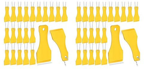 40 STÜCKE Plastikschaber SchlüSselanhäNger Lotterielos Scratcher SchlüSselanhäNger Schaber für Lottoschein Scratcher SchlüSselanhäNger