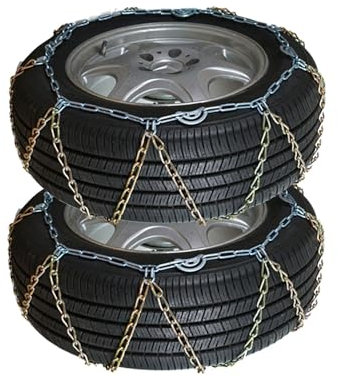 2 Stück Schneeketten, Auto-Anti-Rutsch-Ketten, Reifenketten für Autos/SUV/LKW 215R15