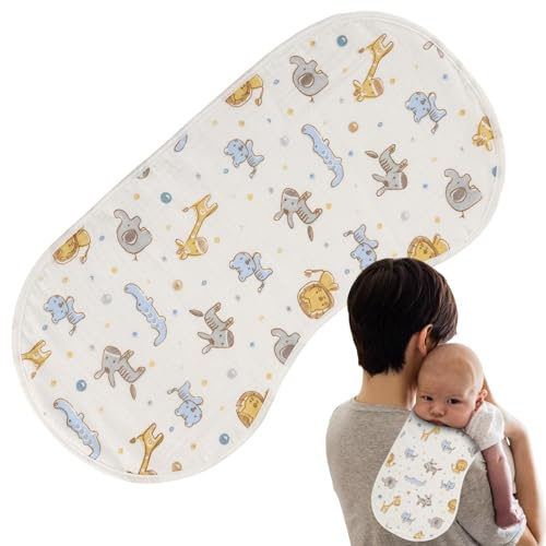 Baby Burp Cloth, Burp Cloths,Söta tecknade babyhaklappar Burp-dukar Bomull - Baby upp trasa Mjuk absorberande burp handdukar för små barn Pojkar Flickor Matningstid