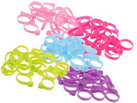 CONGARTENO 50pcs Silicone Pastry Bag Fixing Rings Sealing Ties for Decorating Bags Essential Kitchen Tool for Cookies Cupcakes and Candies Reusable and Versatile Baking Accessories
