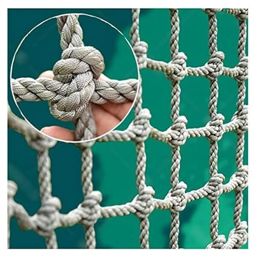 Generisch Spielplatznetz, Kletternetz, Strickleiter, Kletterseilnetz Für Drinnen Und Draußen Zum Schutz Von Baumhäusern, Balkonschutzzaun(Size:2 * 2m(6.6 * 6.6ft))