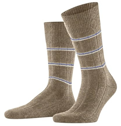 FALKE Herren Lhasa Rib M So Wolle Kaschmir einfarbig Socken, Beige Melange 4091 Special Edition, 43-46