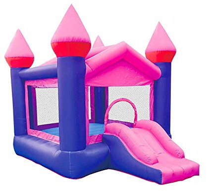 Inflatable Bouncer Castle with Slide and Trampoline, Fun Play Equipment for Kids Parties and Backyard Activities