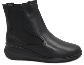 Melluso K55494 nero scarpe donna stivaletti beatles 37