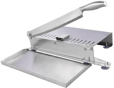 TOYZFRIENDY Cortador Manual de Carne y Verduras Inoxidable para Uso Doméstico y Comercial Cuchilla Resistente para Pescado Pollo Cordero y Herramienta Versátil para Cocina y Barbacoa