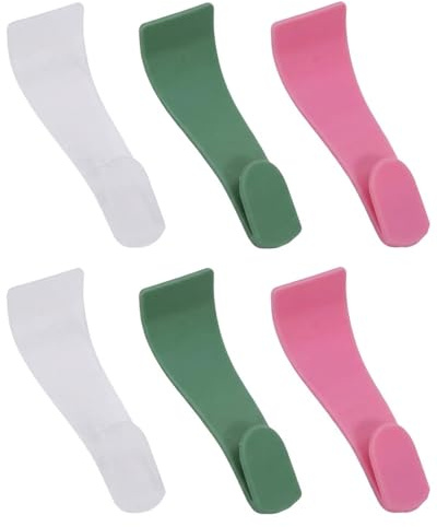 MenYiYDS 6 Pezzi speciale raschietto depilatorio per Ceretta a Caldo e Cera Brasiliana, Spatole per Sopracciglia, Viso e Corpo, Strumento per Rimozione Peli con Design Ergonomico, 3 Colori