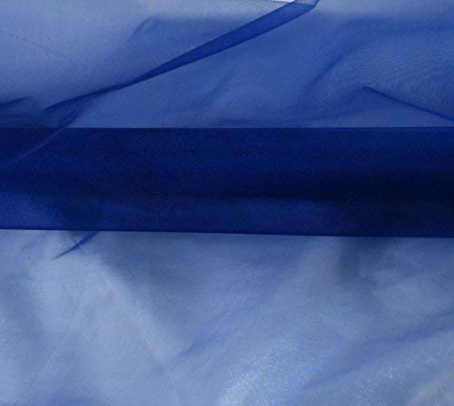 Snow Organza 70 cm x 10 m dunkelblau - Dekostoff Dekostoffe Deko