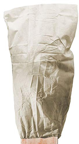 AFP Winterschutz Vlieshaube Strong beige, 120 x 180cm 100g/qm extrem stark, Kübelpflanzensack für Olivenbäume, Palmen/Frostschutz Pflanzen/Reißverschluss / 2 Jutesäckchen gratis