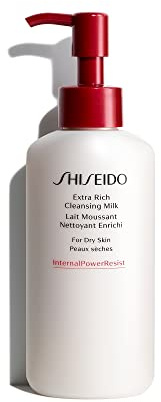 Shiseido Extra Rich Cleansing Milk - 125 mL - Gentle Cleanser for Hydrated, Moisturized Skin - Gentle & Soap Free - For Dry, Very Dry & Sensitive Skin