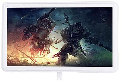 Diyeeni Phone Screen Magnifier with Phone Holder,12in portable Mobile Phone Screen Magnifier with 3times,foldable hd screen amplifier Suitable for indoors, camping, travelling, etc(white)