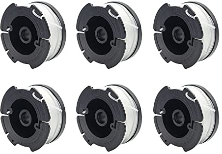 unique corn A6481 A6485 Spool Line Compatible with Black & Decker, 30'x 0.065 Replacement Spool for Reflex Strimmer ST5530-GB GLC3630L20-GB STC1820PC-GB BESTA530-GB BESTA525-GB (6 Packs)