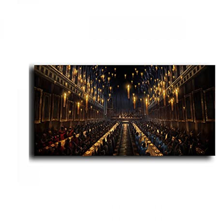 MADG Stampe su Tela,Quadro su Tela,Harry Calice di Fuoco Singolo Frame Poster E Stampe Decorative,Pannelli in Tela per Hobby Creativi(con Scatola,60 * 120cm*1p)
