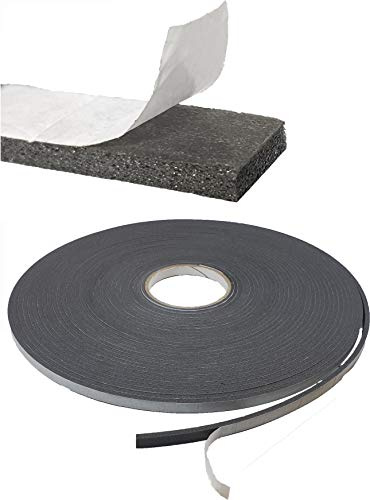 Zugluftdichtung selbstklebend 20m x 30mm x 4mm Fensterdichtung Türdichtung Dichtungsband Isolierband Kälte Schall Zugluftstopper Witterungsbeständig Wasserfest UV-Beständig 2 Rollen