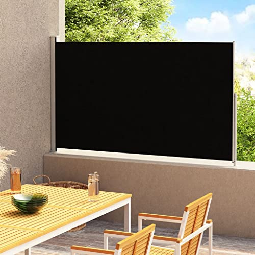 (Envío rápido) Sombrillas de terraza retráctiles, protección visual para separadores de estancias retráctiles, jardines, exteriores, terrazas y cubiertas, toldo lateral extensible 200 x 300 cm, color